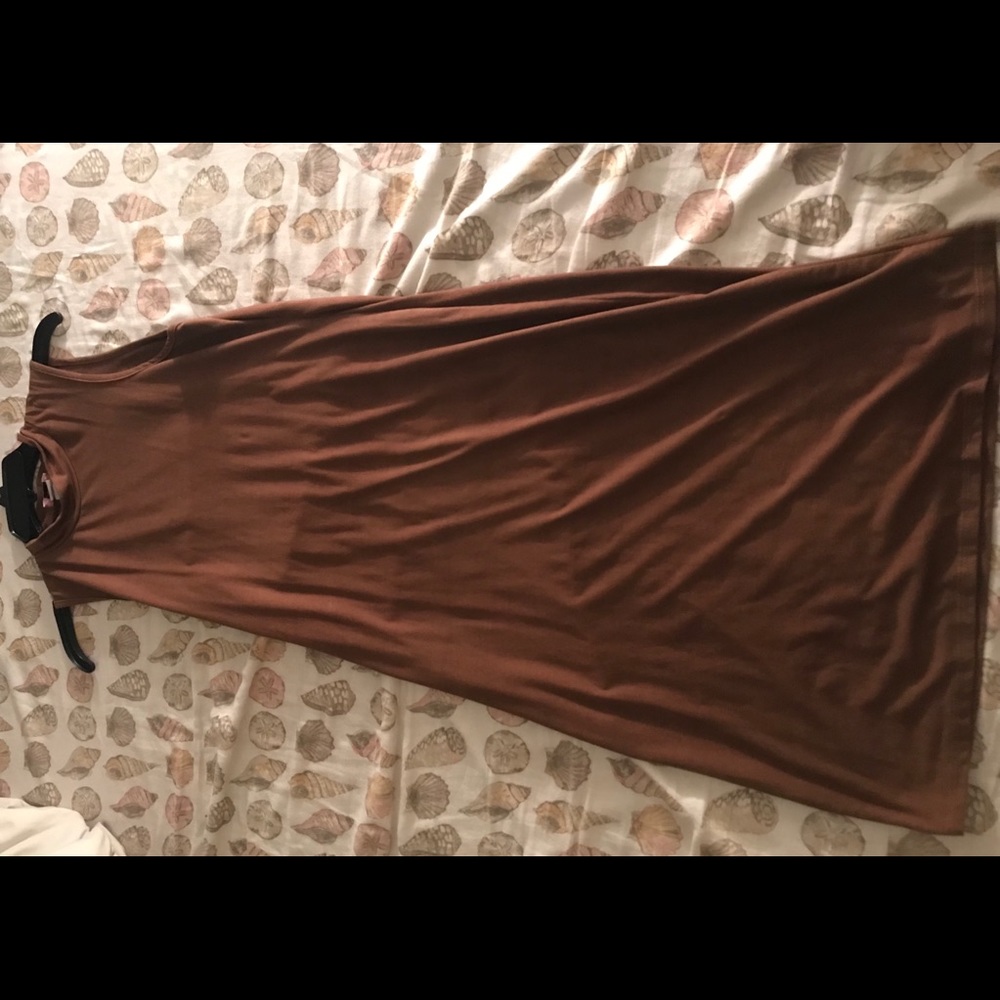Sexy brown bodycon dress